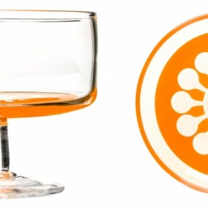 Dezertné misky - oranžové (2 ks)