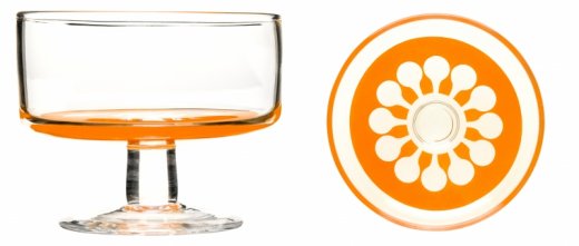 Dezertné misky - oranžové (2 ks)