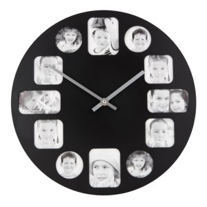 Hodiny s fotorámikmi