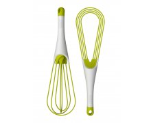 Skladacia metlička Twist Whisks biela zelená