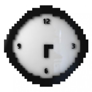 Nástenné hodiny Pixel