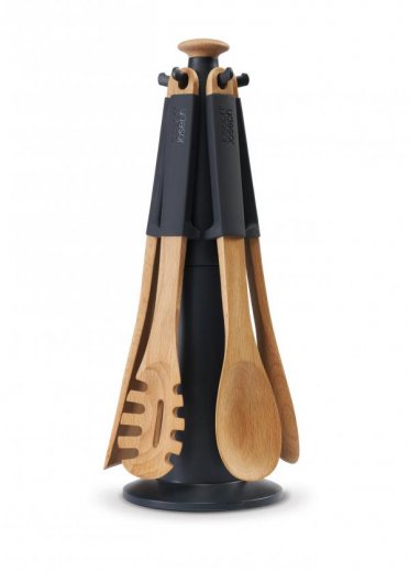 Stojan s nástrojmi Joseph Joseph Elevate Wood Carousel - šedý