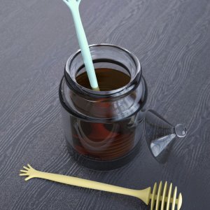 Lyžička na med  Help Honey svetlo modrá