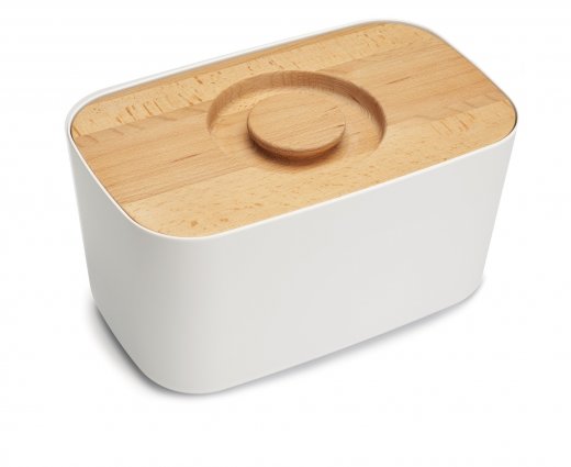 Chlebník s krájaciou doskou Bread Bin biely
