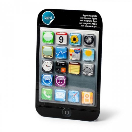 Sada magnetiek BALVI Apps 18 ks