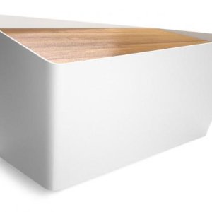 Chlebník s krájacou doskou BLACK-BLUM Bread Bin - biely