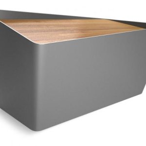 Chlebník s krájacou doskou BLACK-BLUM Bread Bin - šedý