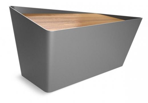Chlebník s krájacou doskou BLACK-BLUM Bread Bin - šedý
