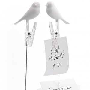 Poznámkový stojanček Qualy Note Sparrow - biely