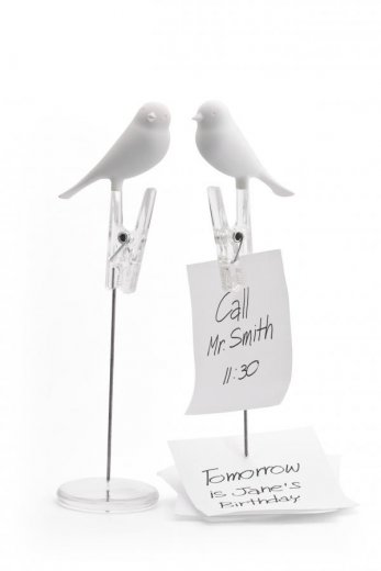Poznámkový stojanček Qualy Note Sparrow - biely