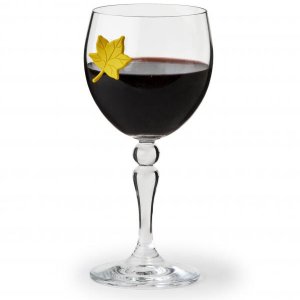 Značky na poháre Qualy Leaf My Glass - 6 ks