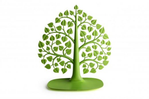 Stojan na šperky Qualy Tree - zelený