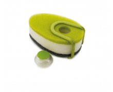 Sada hubiek s dávkovačom saponátu Joseph Joseph Soapy-Sponge™ - zelená