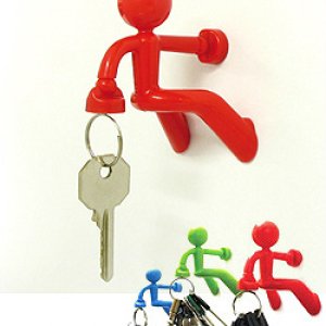 Magnetický držiak kľúčov Key Pete - červený