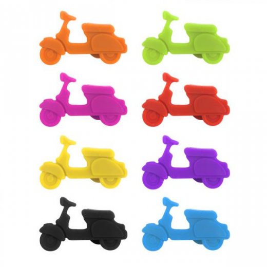 Značky na poháre Balvi Scooter 8 ks