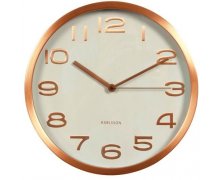 Hodiny KARLSSON Maxi Copper, 29 cm