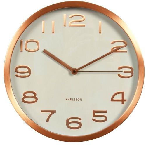 Hodiny KARLSSON Maxi Copper, 29 cm