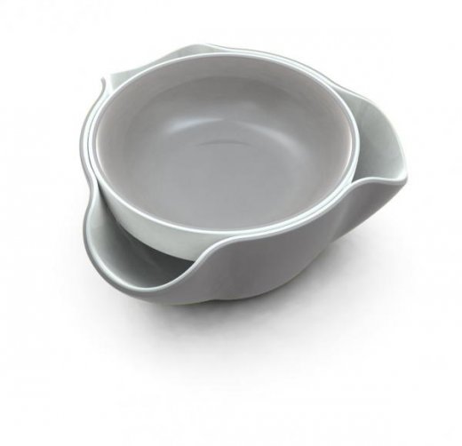 Dvojitá miska JOSEPH JOSEPH Double Dish™ Snack Bowl - biela/šedá