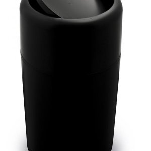 Odpadkový kôš QUALY Capsule Flip - čierny