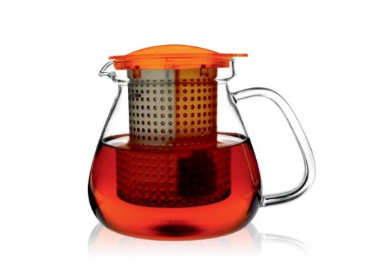 Sklenená kanvica na čaj Finum Tea Control™ 1l - jantárová