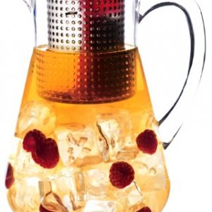 Plastová kanvica na ľadový čaj FINUM Iced-Tea Control™ 1.8 l - červená