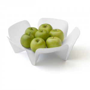Misa na ovocie Qualy Flower Fruit Tray - malá, biela