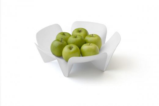 Misa na ovocie Qualy Flower Fruit Tray - malá, biela