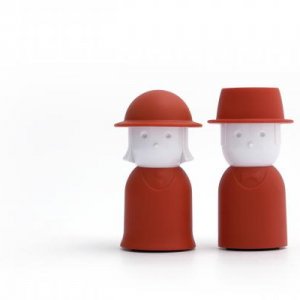 Soľnička a korenička Qualy Mr.Pepper & Mrs. Salt - červená