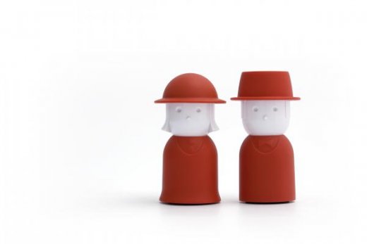 Soľnička a korenička Qualy Mr.Pepper & Mrs. Salt - červená