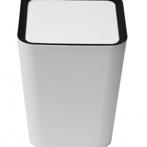 Odpadkový kôš QUALY Square Flip Bin - veľký, biely