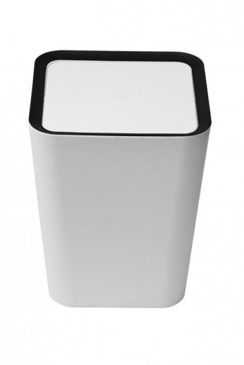 Odpadkový kôš QUALY Square Flip Bin - veľký, biely