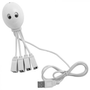USB rozbočovač BALVI Octopus- biely