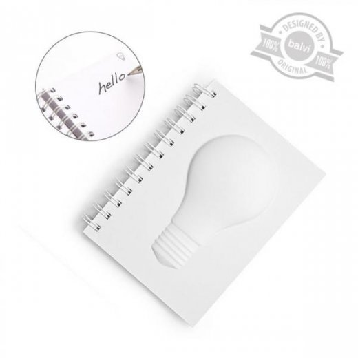 Poznámkový blok BALVI Bright Ideas- biely