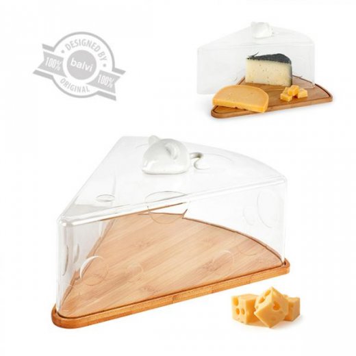Doštička s poklopom na syr BALVI Love Cheese
