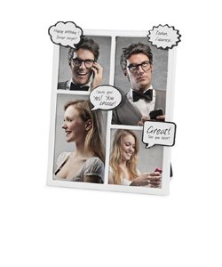 Fotorámik s bublinami BALVI Comic Book - biely