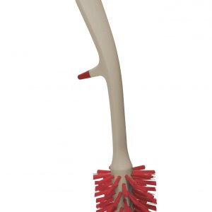 Kefa na poháre JOSEPH JOSEPH Edge™ Glass Brush - šedá/červená