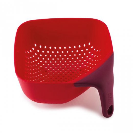 Kubický cedník JOSEPH JOSEPH Square Colander™-stredný/červený