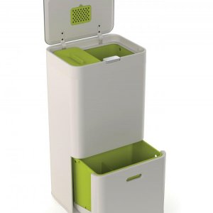 Koše na triedený odpad JOSEPH JOSEPH IntelligentWaste™ Totem 60 - smotanová