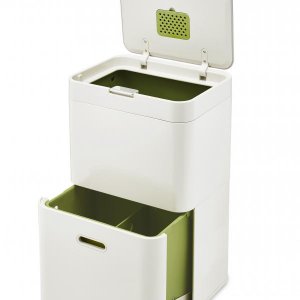 Koše na triedený odpad JOSEPH JOSEPH IntelligentWaste™ Totem 48 - smotanová