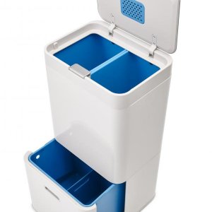 Koše na triedený odpad JOSEPH JOSEPH IntelligentWaste™ Totem 58 - smotanová