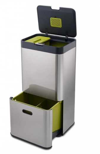Koše na triedený odpad JOSEPH JOSEPH IntelligentWaste™ Totem 60S - nerez