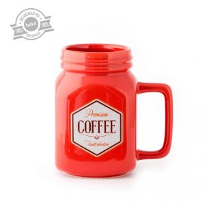 Hrnček BALVI Mason Mug, červený
