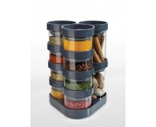 Rotačný stojan s koreničkami JOSEPH JOSEPH SpiceStore™ Carousel, šedý