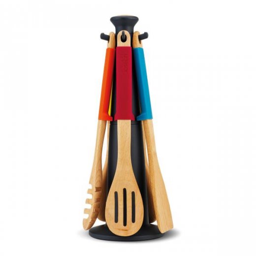 Rotačný stojan s nástrojmi JOSEPH JOSEPH Elevate™ Wood Carousel- farebný