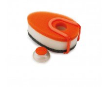 Sada hubiek s dávkovačom saponátu JOSEPH JOSEPH Soapy-Sponge™- oranžová