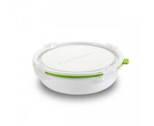 Lunch Box Round S BLACK-BLUM, 660ml, biely/zelený