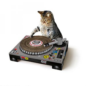 Škrábadlo pre mačky SUCK UK DJ Scratching