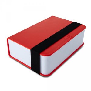Box na desiatu BLACK-BLUM Lunch Box Book - červený