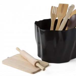 Multifunkčná nádoba QUALY Crystal Flow Bucket - čierna