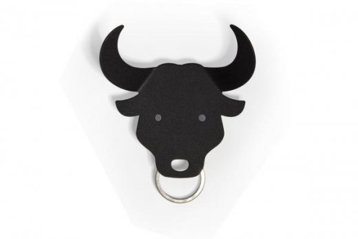 Vešiak na kľúče QUALY Bull Key Holder - býk biely